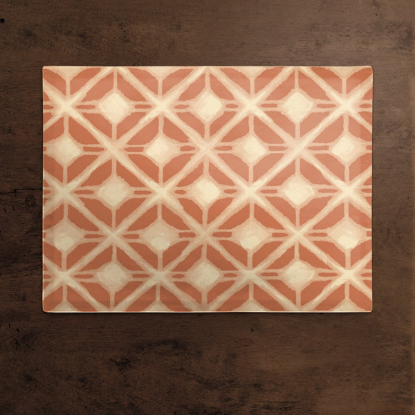 Dakota Fields Terracotta Diamonds Outdoor Placemat Wayfair